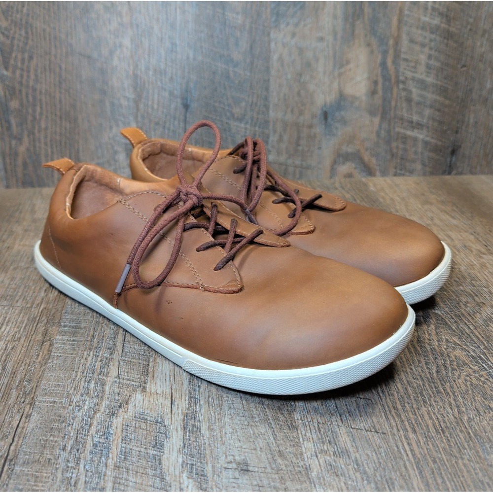 Xero Shoes Glenn Mens Sz 11 Leather Barefoot Dress Casual Shoes Minimalist Brown